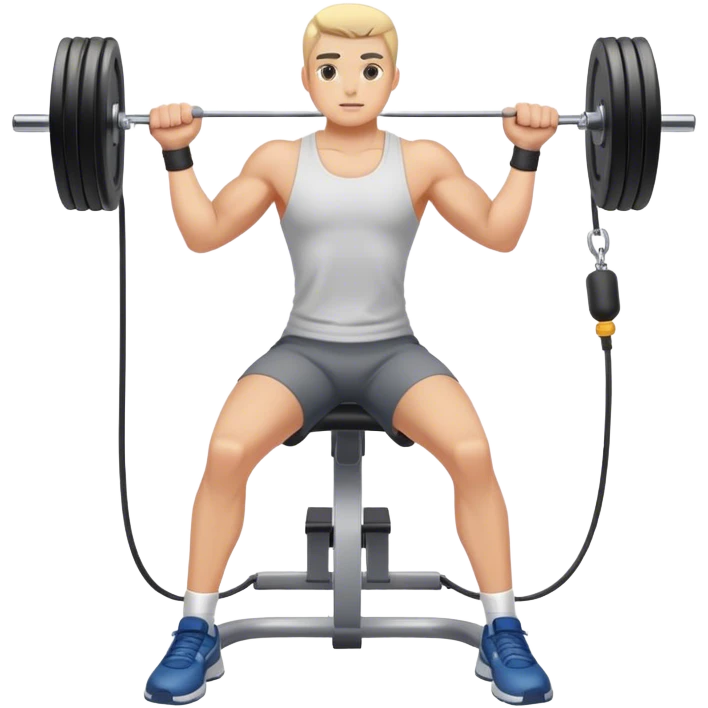 gym cable machine standing exercise emoji
