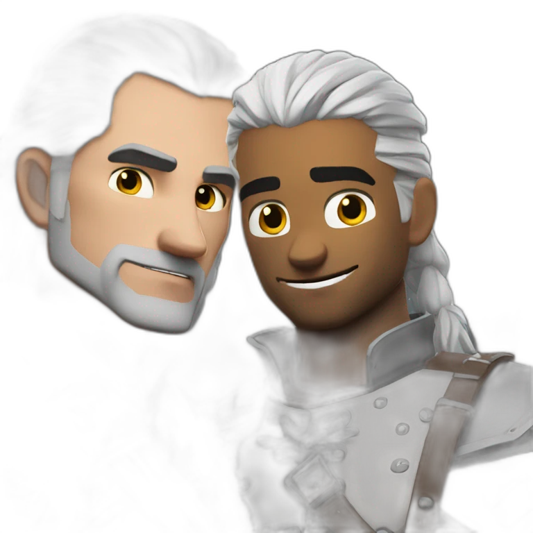 Geralt and fnaf emoji