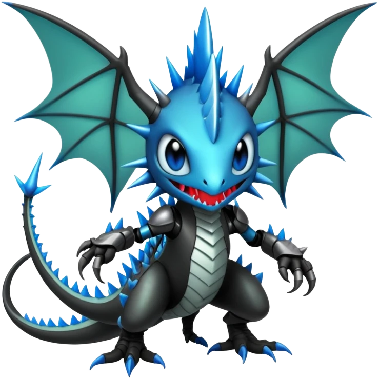 Punk’ish Edgy Badass Dark Gothic Flygon-Aurorus-Amaura-Hybrid-Creature emoji
