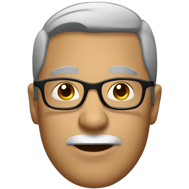 A man with glasses emoji
