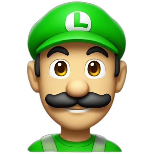 Mario with luigi cap emoji