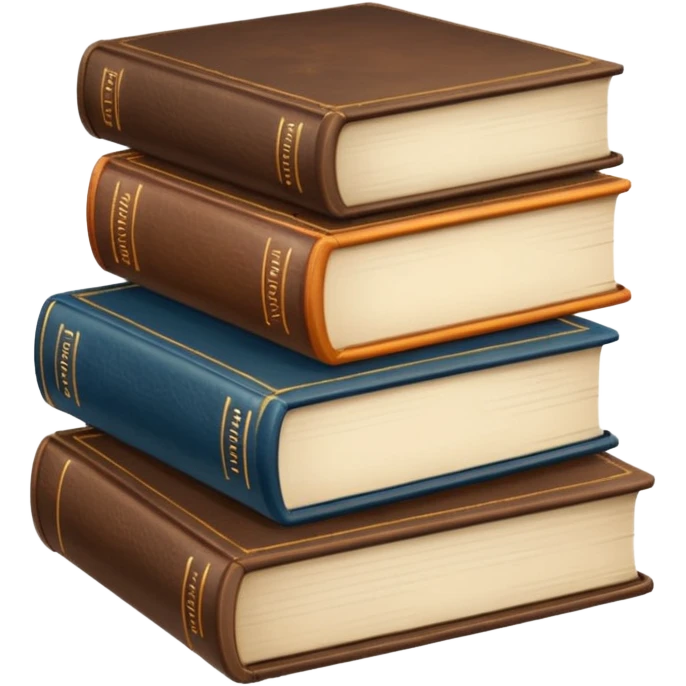 messy stack of books emoji