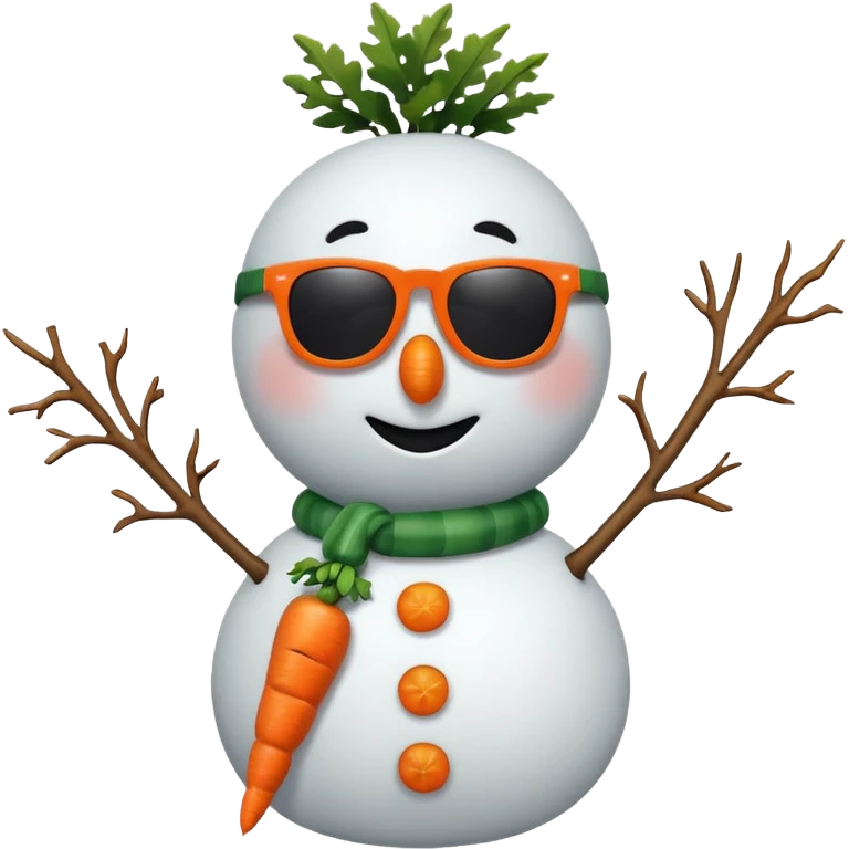 сніговик в сонячних окулярах emoji