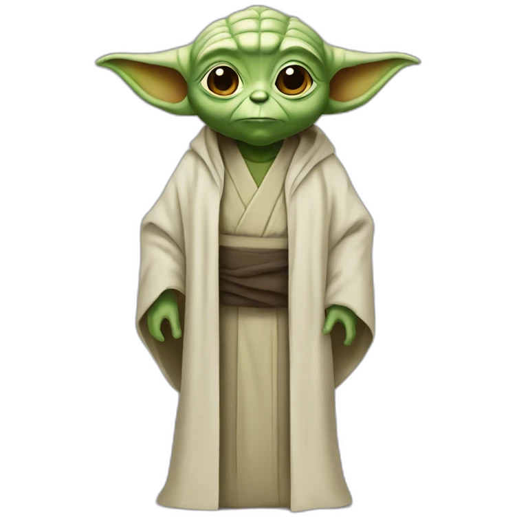 Yoda avec une abaya emoji