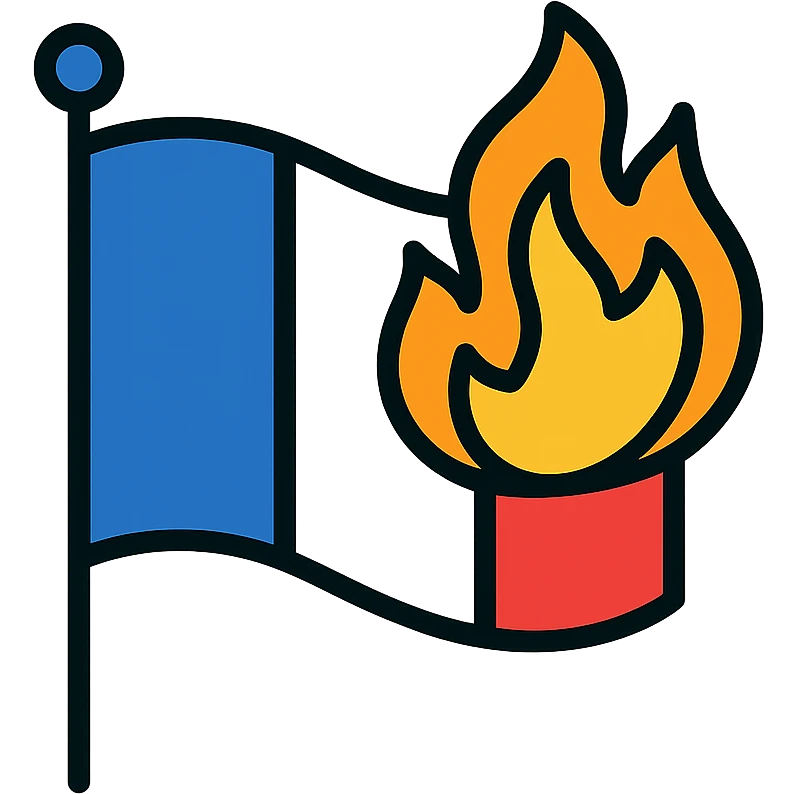 burning-flag-france emoji