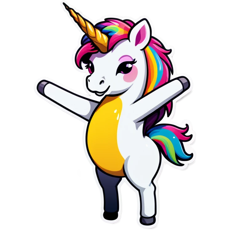 unicorn dabbing emoji