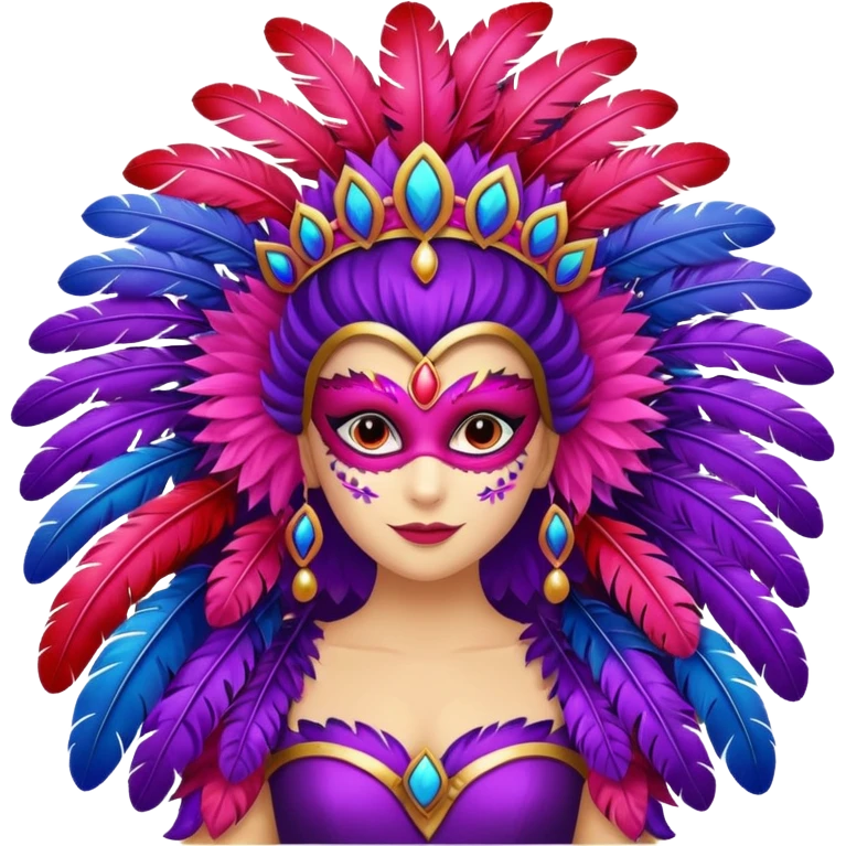 carnival-mas-costume,-red,-purple-and-pink-preferably,-full-costume-feathers-at-the-back- emoji