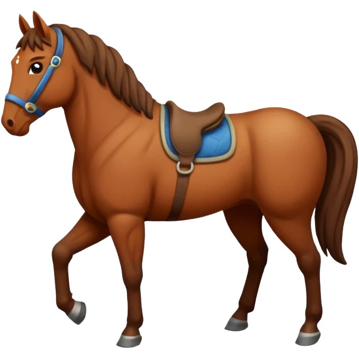 Horse made by earth emoji