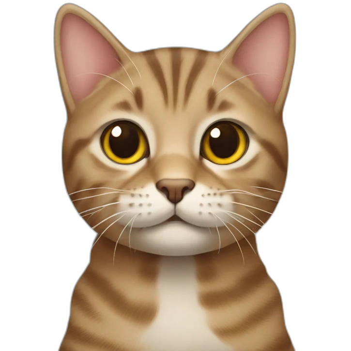 Scottish tabby cat emoji