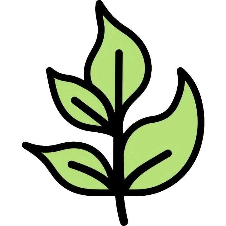 zero waste symbol with leaf emoji