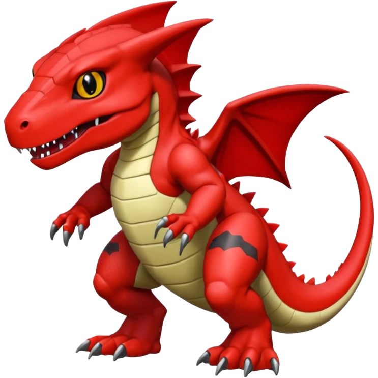 Guilmon-Bulkmon-Canoweissmon-Darkdramon-Cybermon-Digimon-creature emoji
