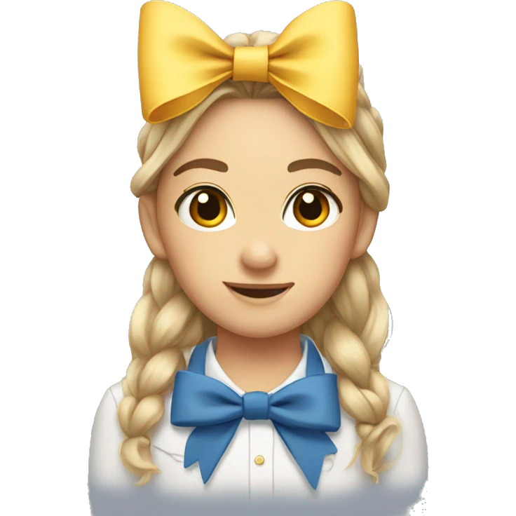 Preppy bow emoji