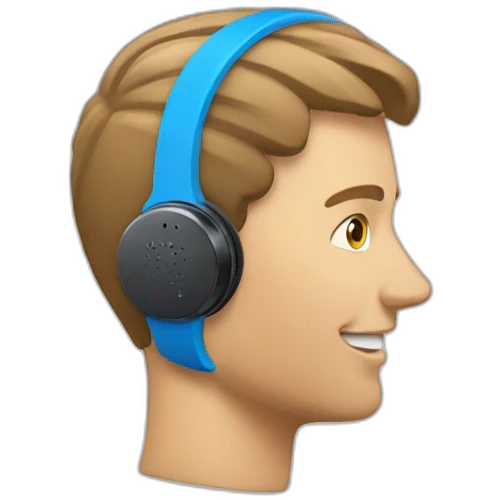 Bluetooth radio earpiece emoji