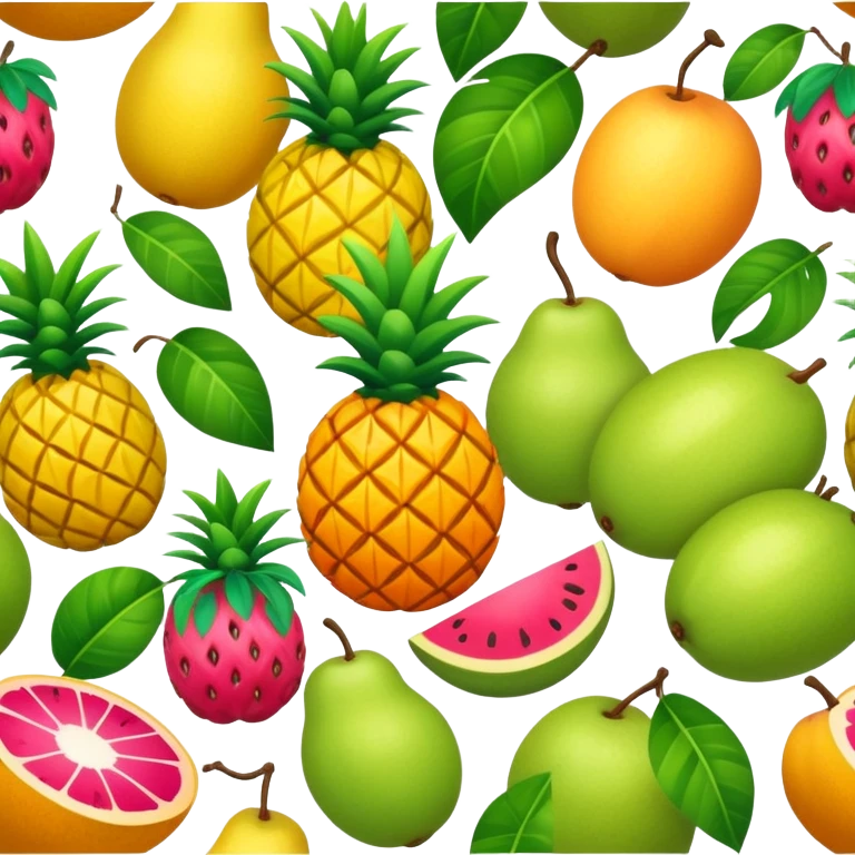 tropical jungle fruit landscape emoji