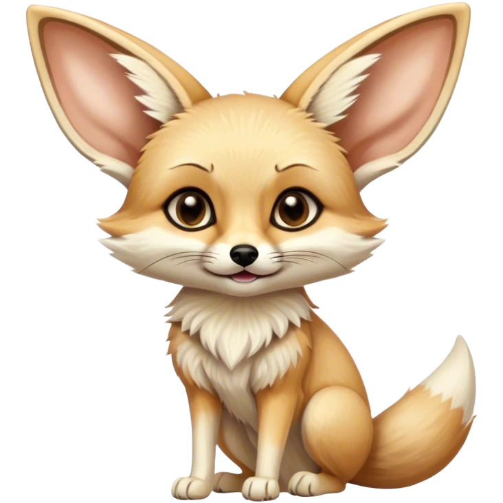 fennec with a speech bubble  emoji