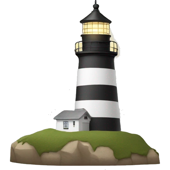 Light house with a hat on  emoji