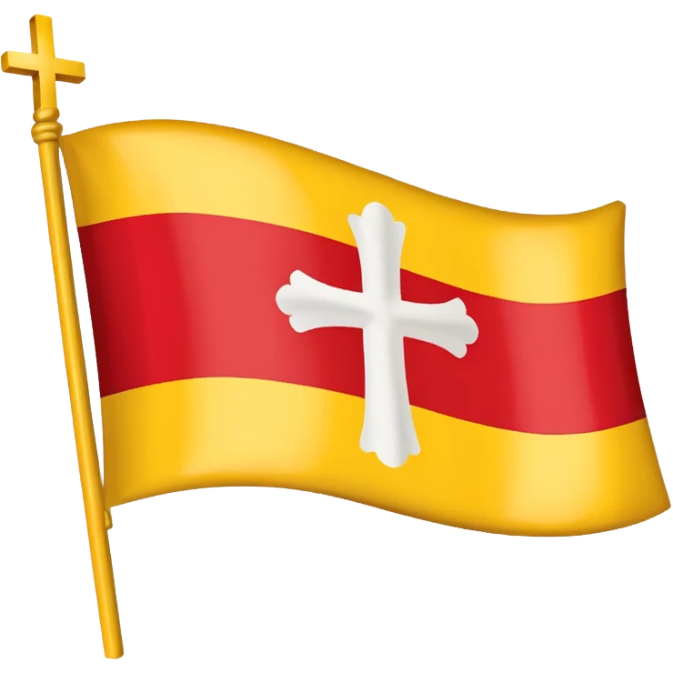 drapeau Lorraine jaune et rouge emoji
