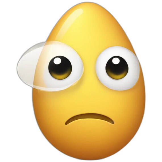 pensive egg emoji