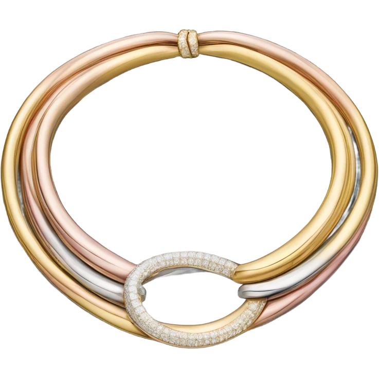 cartier trinity collar  emoji