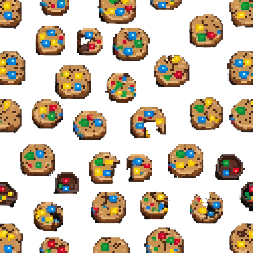 chocolate chip cookie with m&ms  emoji