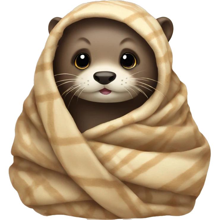 otter in blanket emoji