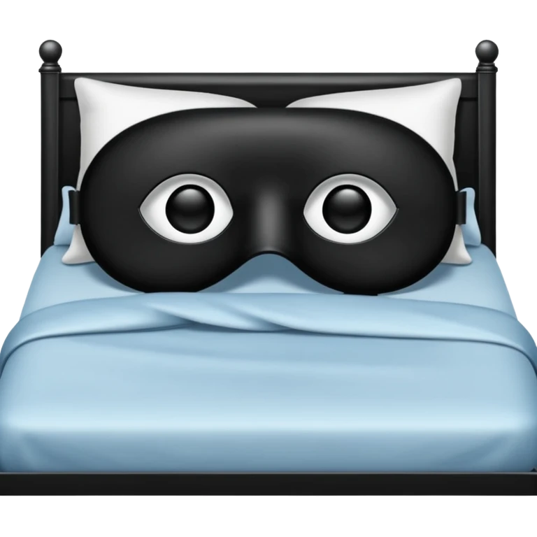 un antifaz color negro. emoji