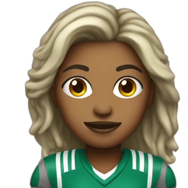 Playa football woman emoji