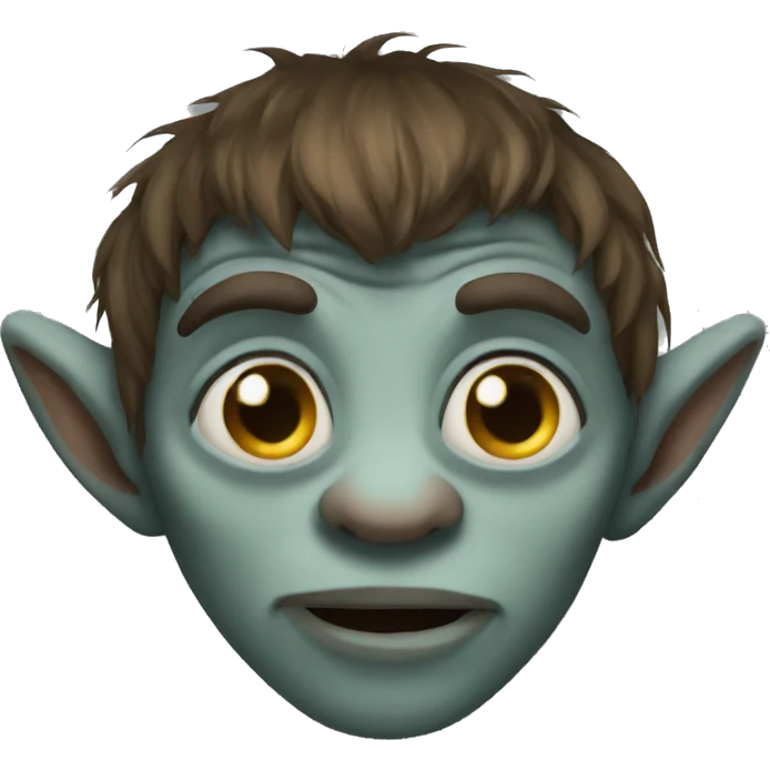 Troll with lovely eyes emoji