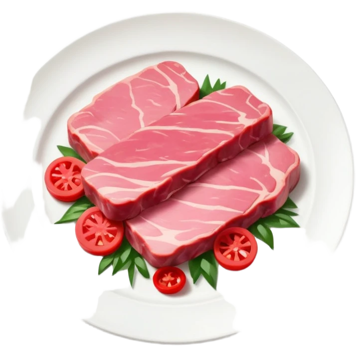 impressionist SPAM meat  claude monet paris spring landscape  emoji