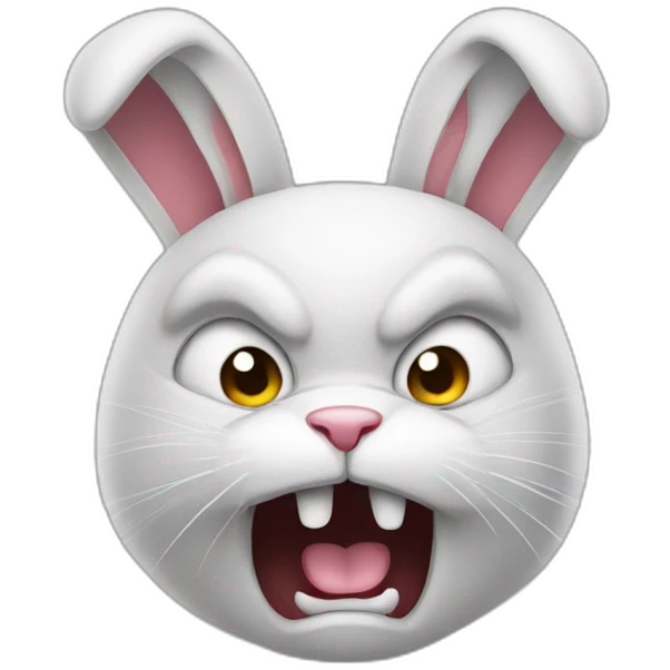 angry bunny emoji