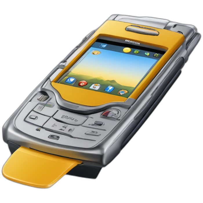 Motorola Razr V3 mobile device with the iconic clamshell design emoji