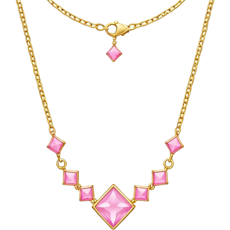 pink princess necklace emoji