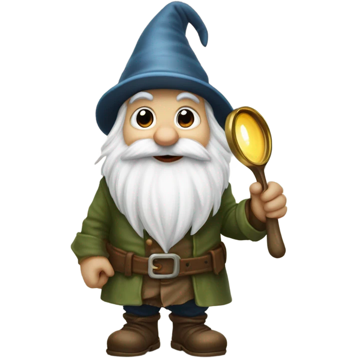 Curious gnome emoji