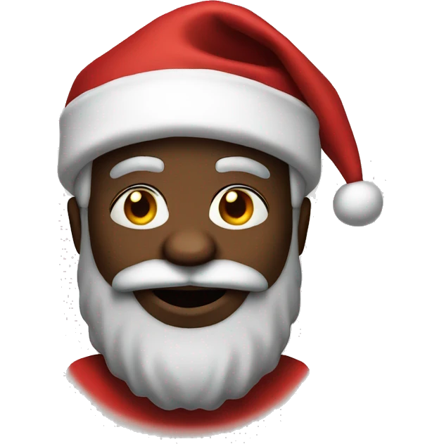 black santa claus emoji