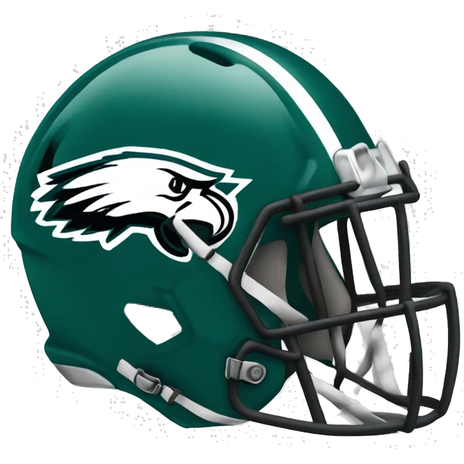 Philadelphia Eagles helmet facing left emoji
