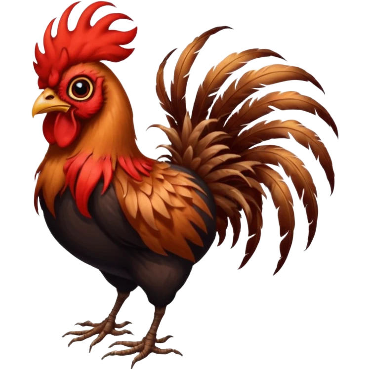 Combine a spider with a rooster (cock) emoji