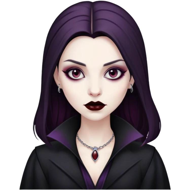 Goth vampire emoji