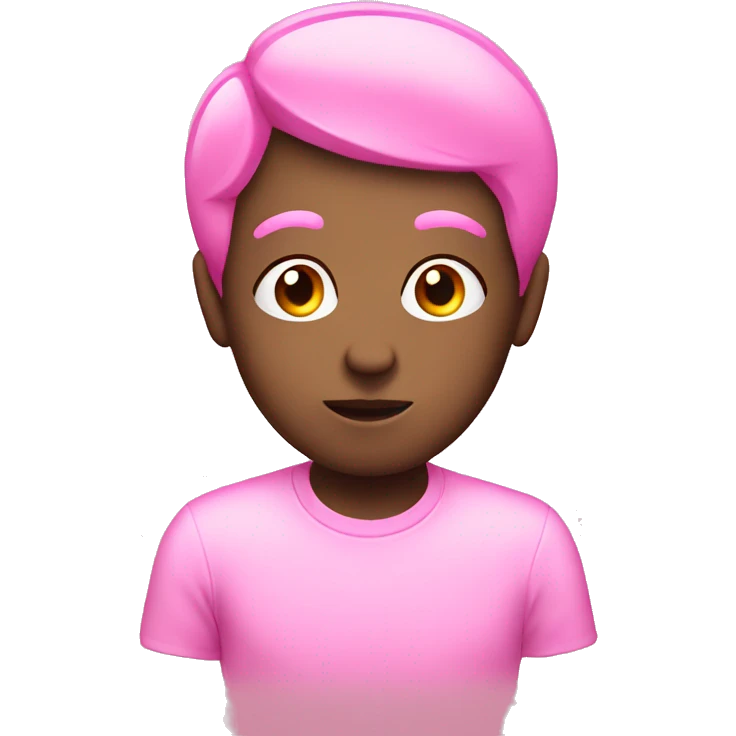 thinking emoji in pink emoji