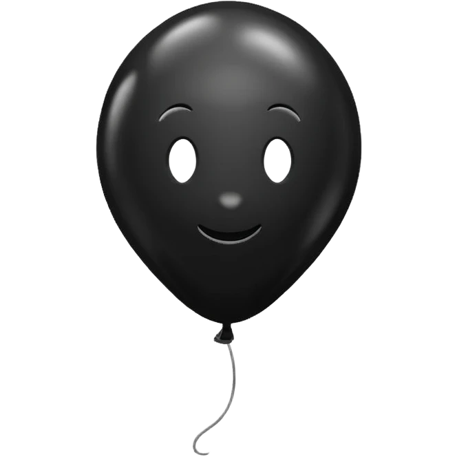 Black balloon emoji