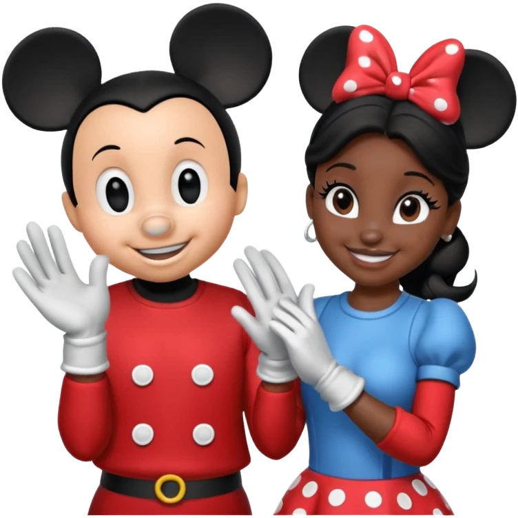 Mickey and minie mouse  emoji