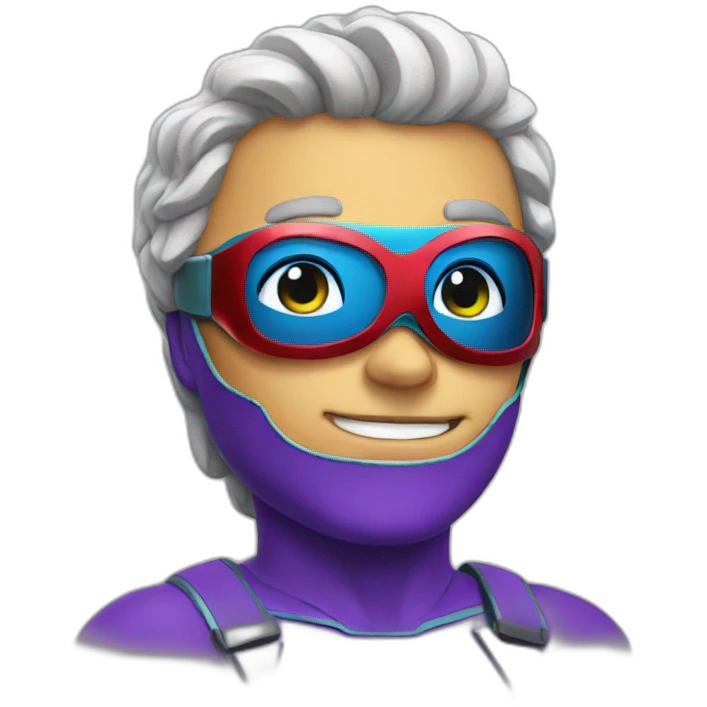 superhero rainbow emoji