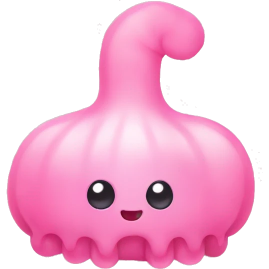 Cute pink jellycat emoji