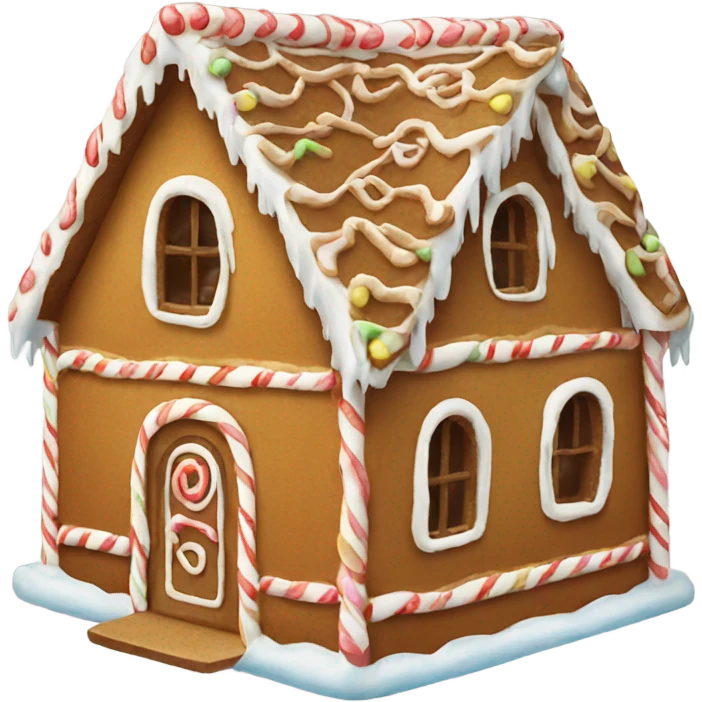 Gingerbread house emoji