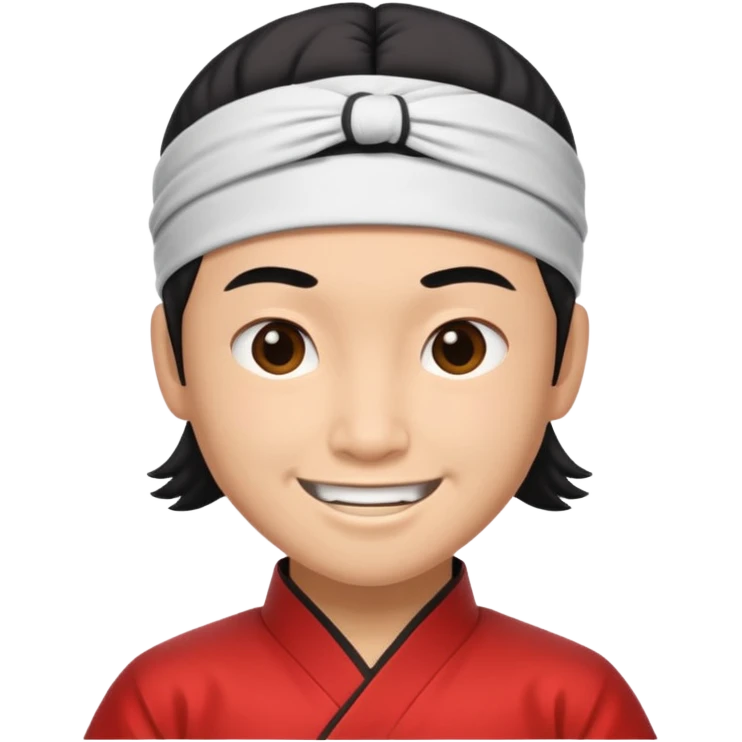 comedic kung fu fighter with headband emoji