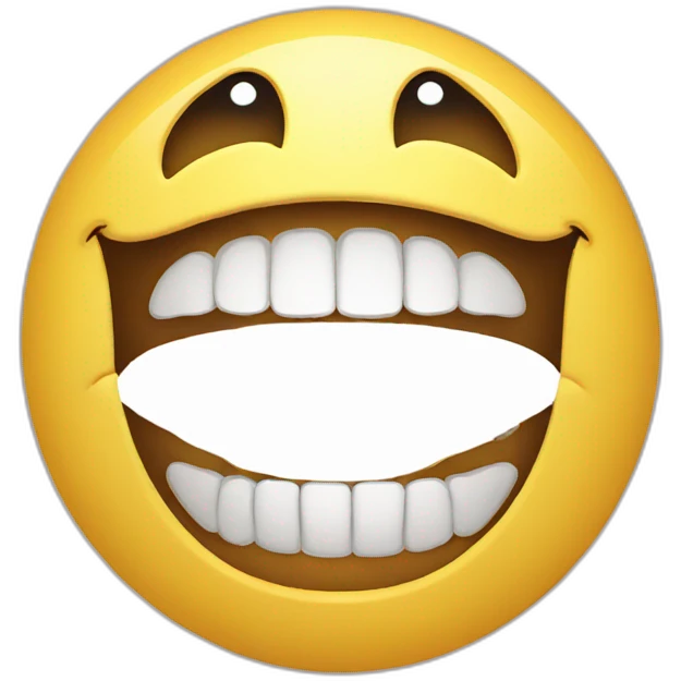 a smiley where the other is holding the other's mouth emoji