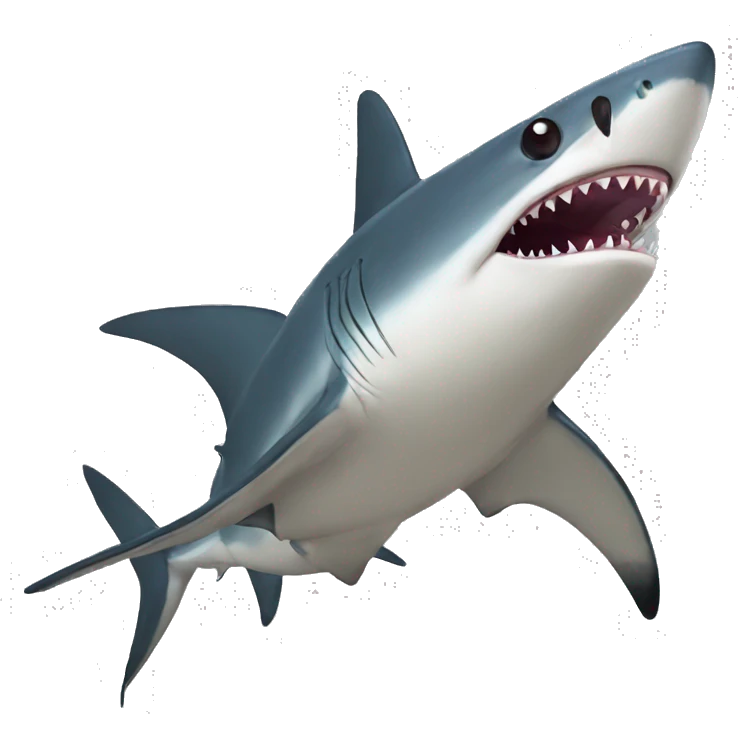 fly shark emoji