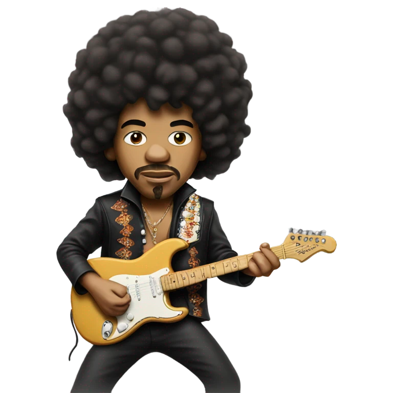 Jimi Hendrix funny emoji