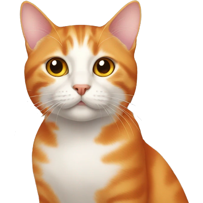 Cat orange emoji