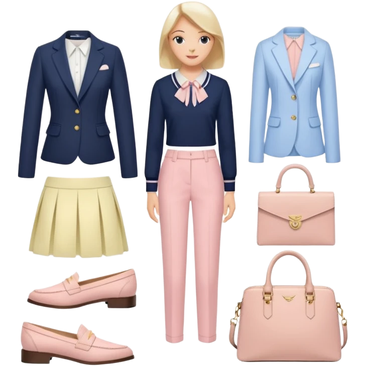 Make me a preppy aesthetic emoji