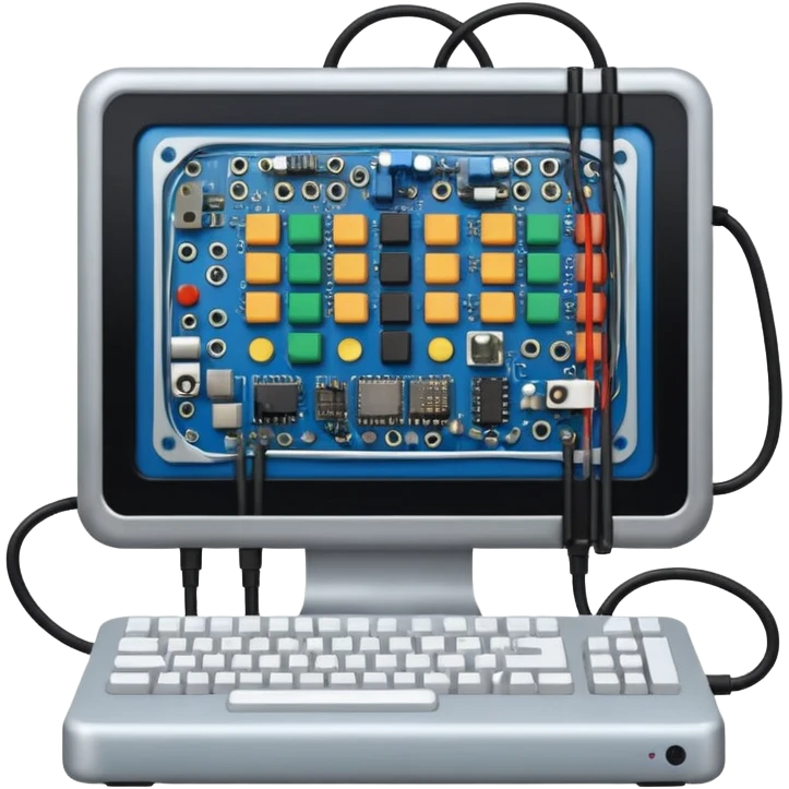 crazy computer emoji